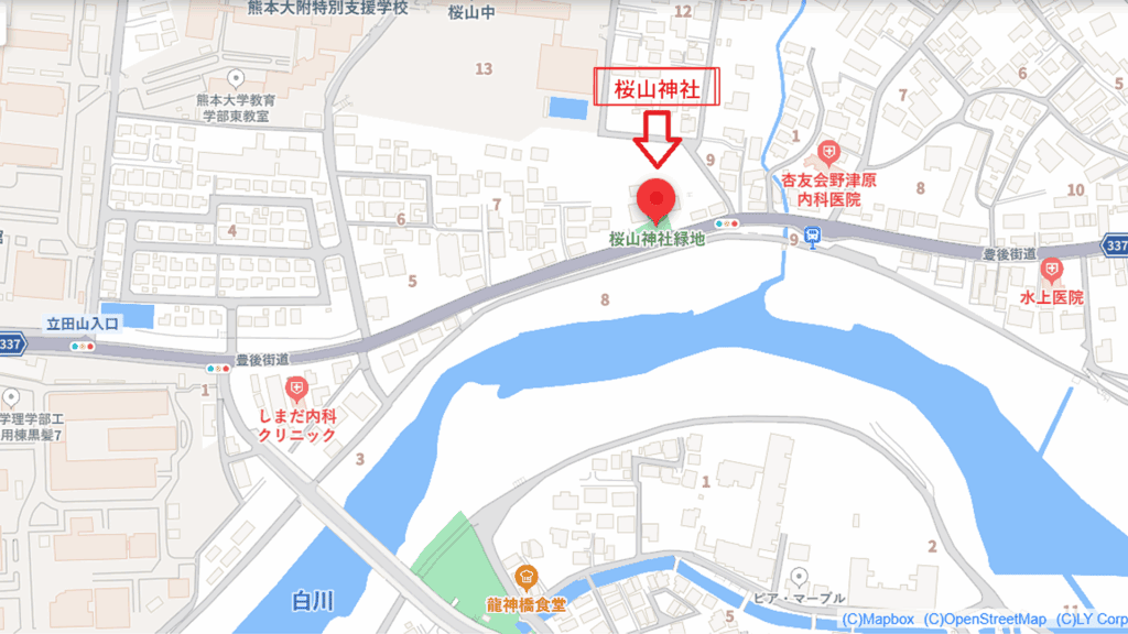 桜山神社の地図